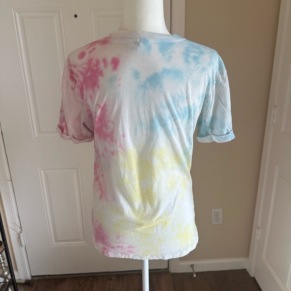 Cotton Candy Tye Dye Butterfly Nature Dreamer Short Sleeve T-Shirt size S - Picture 4 of 7